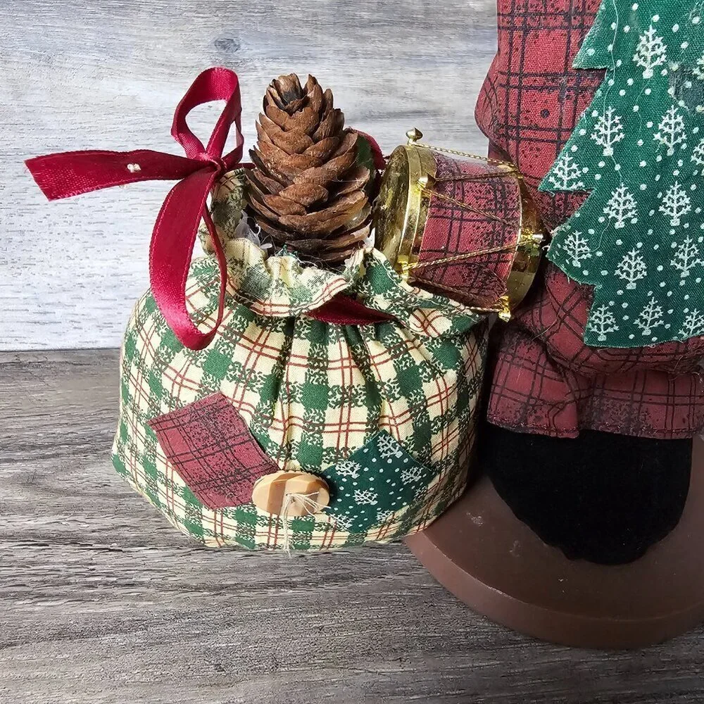 Main Joy Limited Santa Claus Plush Farmhouse Primitive Standing 22